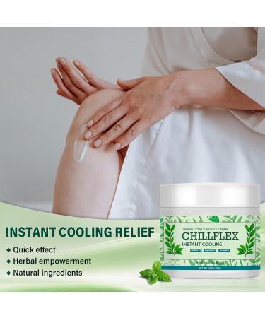 CHILLFLEX Menthol Soothing Cream Cooling Soothing Gel Joint Activities Throughout The Body Relieve Muscle Tension for Head Lumbar Neck Hands and Feet for Men and Women(3.52OZ/Bottle) - Buy Online on GoSupps.com