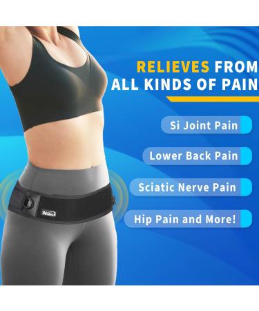 Moskeson Unisex Iliosakral Hip Girdle - Sciatica Back & Pelvic Pain Relief (M 82-115cm) - International Shipping Available - Buy Online on GoSupps.com