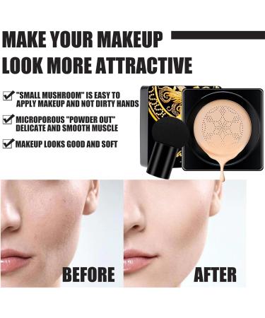 Generic Kakaxi Mushroom Head Air Cushion CC Cream Heykomi Kakaxi Mushroom Head Air Cushion CC Cream Heykomi Foundation Heykomi Air Cushion CC Cream (Natural Color) - Buy Online on GoSupps.com