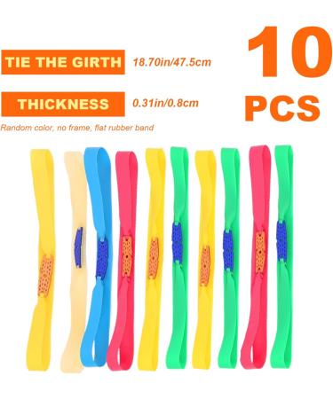 Frameless Slingshot 10PCS Slingshot Toy 18.7in Perimeter Elastic Slingshot Bracelet Plush Fiber 0.8mm Thickness Low Noise Slingshot Bands Random Color - Buy Online on GoSupps.com