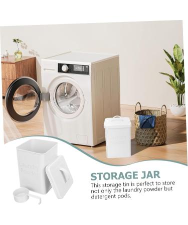 BCOATH 1 Set Washing Storage Bucket Soap Dispensers Condensate Beads Bucket Bin White Wrought Iron 1 count (Pack of 1) White - Buy Online on GoSupps.com