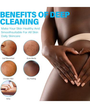 African Exfoliating Net Sponge Set - 4 Pieces | Shower Body Scrubber | Daily Use | Pink Green Yellow Blue - Buy Online on GoSupps.com