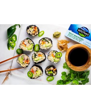 Wild Planet Wild Mackerel Fillets in Organic Extra Virgin Olive Oil | Skinless & Boneless | 4.4 oz (Pack of 12) | Mercury Tested - Buy Online on GoSupps.com