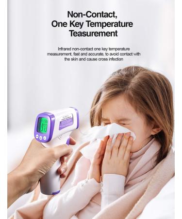 Accurate Non-Contact Infrared Thermometer for Adults | Forehead Fever Alarm & Memory Function - Buy Online on GoSupps.com