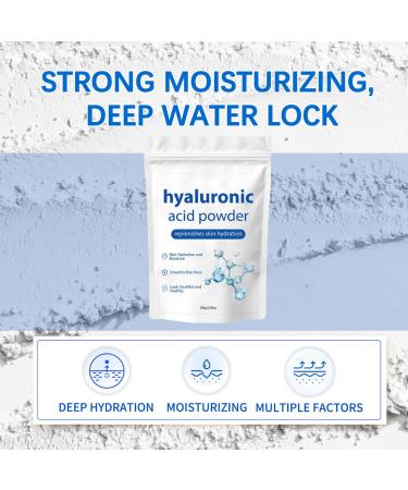 ZTSGU 2 Pcs Hyaluronic Acid Powder Low Molecular Weight Hyaluronic Acid Powder Organic for Skin Hydrating Nourish Face Water Soluble Serum. - Buy Online on GoSupps.com