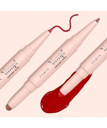 Buy Pupa Milano Vamp! Creamy Duo 002 Medium Nude - 2 in 1 Lipstick & Lip Pencil - Long Lasting Lightweight No-Transfer Highly Pigmented - International Shipping - Buy Online on GoSupps.com
