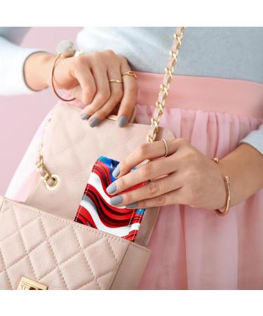 Stylish Leather Lipstick Organizer with Mirror - Mini Case for 4th of July Celebrations | International Shipping Available - Buy Online on GoSupps.com