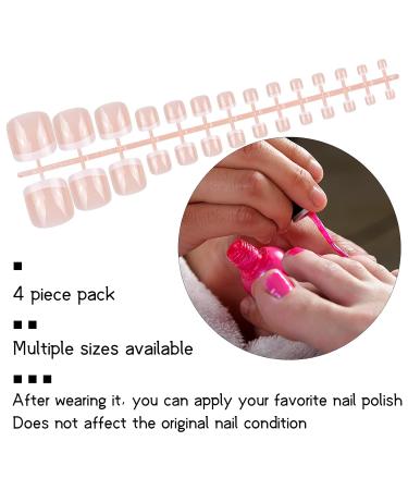 Buy Smatime 112 Pcs French False Toenails - Full Cover Nail Tips for Women & Girls | DIY Manicure Decoration | International Shipping Available - Buy Online on GoSupps.com
