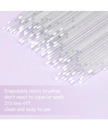 G2PLUS 400PCS Micro Applicators Brushes for Eyelash Extensions - Transparent Disposable Swabs for Crafting - Buy Online on GoSupps.com