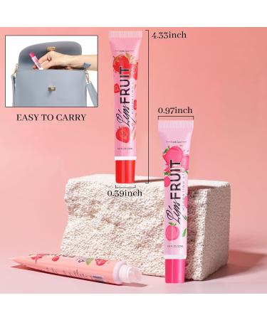  Prreal 3 Colors Moisturizing Lip Gloss Fruit Hydrating Lip Balm for Full Lips Ink Lip Oil Waterproof Up to 24 Hours Liquid Lipstick for Treatment of Lips  - Buy Online on GoSupps.com