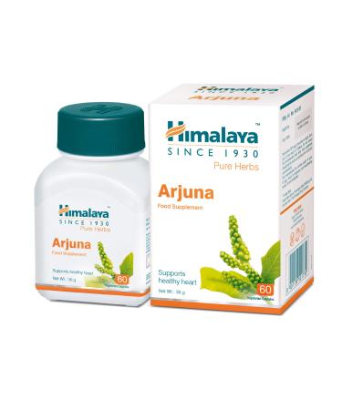 Himalaya Herbals Pure Herbs Arjuna Single Herb Food Supplement Supports Healthy Blood Pressure Levels Sustains Blood Circulation Within The Normal Rage Antioxidants Rich - 60 Capsules