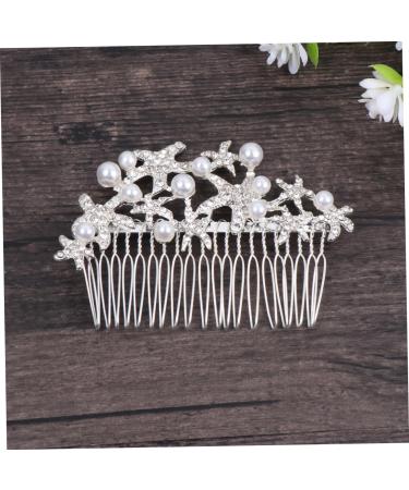 Ipetboom Bride Insert Comb Tiara Wedding Hair Comb Bridal Headdress Wedding Headpiece Pearl Hair Comb Bride Alloy Accessories - Buy Online on GoSupps.com