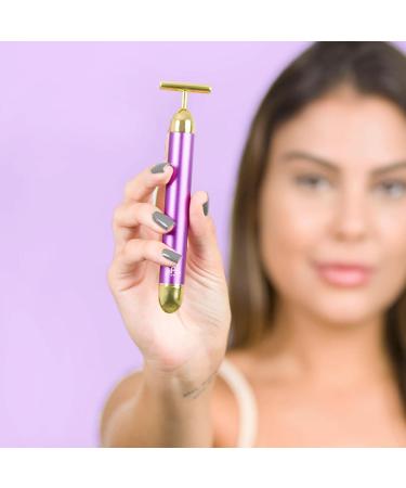 SPA SCIENCES Gold Bar - Vibrating Face Lift Massager for All Skin Types | Stimulates Collagen Battery Operated Perfect for Sensitive Skin - Buy Online on GoSupps.com