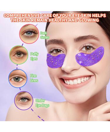 Multi-Colored Collagen Under Eye Mask - 20 Pairs | Reduce Puffiness Dark Circles & Fine Lines | Best Eye Patches for Dry Skin - International Shipping Available - Buy Online on GoSupps.com