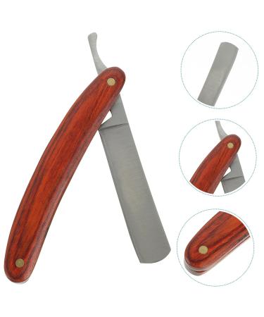Professional Straight Razor for Men - Wood Steel Barber Shaving Razor for Home & Salon Grooming | 1 Count - Buy Online on GoSupps.com