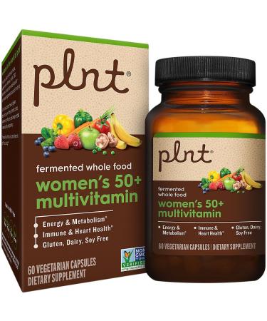 Fermented Whole Food WomenaTMs 50+ Multivitamin (60 Vegan Capsules)