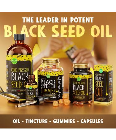 MAJU Black Seed Oil Gummies - 2%+ Thymoquinone, Cumin Seed Nigella Sativa Oil, Cold-Pressed, Potent Formula with Cinnamon Extract, 500mg (90ct) - Buy Online on GoSupps.com