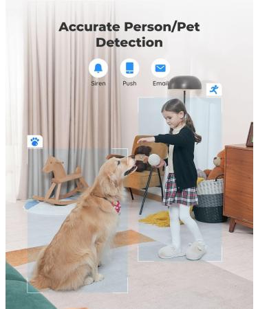 REOLINK E1 Zoom White Indoor Security Camera 5MP Super HD with PTZ, Auto Tracking, Human/Pet AI - Ideal for Baby Monitor/Pet Camera/Home Security - Dual Band WiFi - Local Storage | Best Plug-in WiFi Camera - Buy Online on GoSupps.com