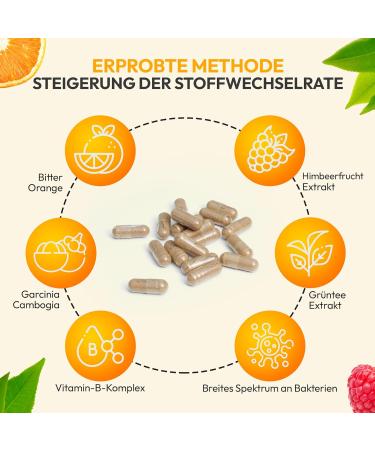 Celltria Premium FB-Complex | All-in-One Formula with Garcinia Cambogia Bitter Orange & Raspberry | 120 Capsules for Enhanced Training Support - Buy Online on GoSupps.com