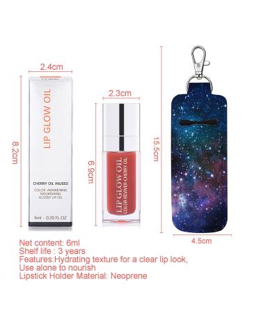 Amazfly Hydrating Lip Oil - Plumping Gloss & Tinted Balm for Long Lasting Nourishment and Glitter Shine - Rosewood Shade - Buy Online on GoSupps.com