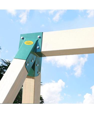 BETOOLL A-Frame 2 Brackets Swing Set with Mounting Hardware (Green) - End Brackets - Buy Online on GoSupps.com