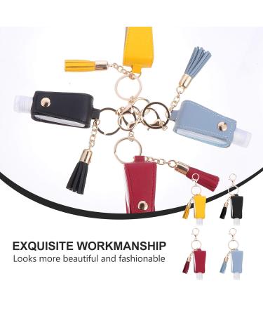 Lurrose 4-Piece Perfume Travel Bottles with Keyring & Leather Cover - Refillable Soap Dispenser for Shampoo & Hand Gel | Perfect New Year Gifts - Buy Online on GoSupps.com