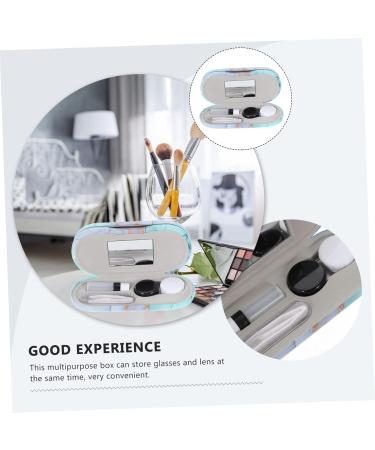 Solustrie Double-Layer Glasses Case | Portable Glasses Holder & Travel Accessory | Stylish Ornament Set for Specs | International Shipping Available - Buy Online on GoSupps.com