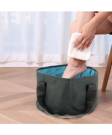 Lurrose Foldable Foot Spa Bucket | Portable Foot Bath for Relaxation & Travel | Heated Nylon Spa Pool - Buy Online on GoSupps.com