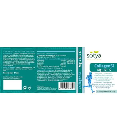  Sotya Collagen Si Mag+ D+C 1.5 g 90 tablets Sotya - Buy Online on GoSupps.com