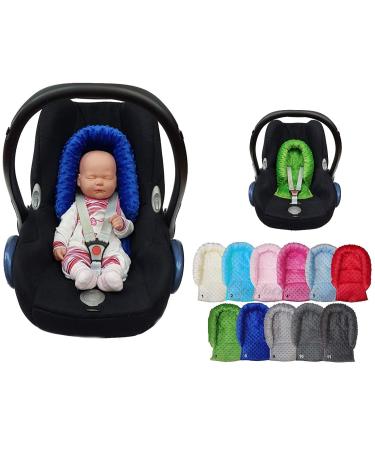 Sweet Baby ** Softy Minky Seat Reducer ** Newborn Insert / Head Cushion for Baby Car Seat Size 0/0+ (Light Blue) Lightblue