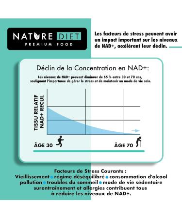 Nature Diet NR - 300 mg de Riboside de Nicotinamide - NAD+ Booster - 60 Capsules V g taliennes - Soutien au Vieillissement Sain - La Vitamine de la Jeunesse - Buy Online on GoSupps.com