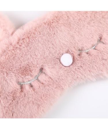 SEWOART Eye Shadow Cover Sleeping Mask For Women Comfortable Sleeping Mask Blindfold Animal Blindfold Eye Shades Eye Mask Eye Patch Bean Paste For Sleeping Pink 19*85CM Pink - Buy Online on GoSupps.com