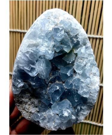 Crystal Rough Natural Blue Celestite Geode Crystal Quartz Rock Specimen Beautiful (Size : 250) - Buy Online on GoSupps.com