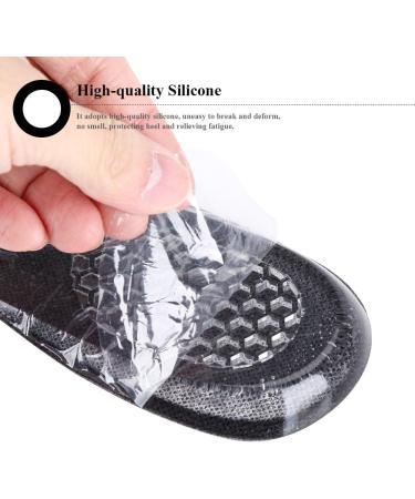Invisible Silicone Insoles for Men | Height-Enhancing Cutable Shoe Inserts for Foot Pain Relief & Fasciitis - Upgrade Comfort & Style! - Buy Online on GoSupps.com