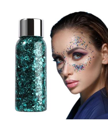 bellv Liquid Highlighter Glitter Gel Mermaid Face Glitter Long Lasting Glitter Glitter Lip Nail Hair Paint Glitter Art Decor Bellv
