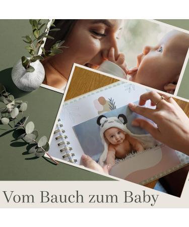 Pregnancy Diary & Photo Album - Perfect Gifts for Expecting Moms | Self-Shaping Journey in Linen - Buy Online on GoSupps.com