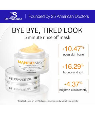 DS Dermasensa Moisturizing Peptide Mask | Brightening Anti-Aging Face Mask with Vitamins A C & E for Radiant Youthful Skin - International Shipping Available - Buy Online on GoSupps.com