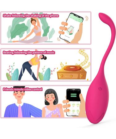Silicone Pelvic Exercise Trainer with App Control & Multiple Modes for Women - Red - Buy Online on GoSupps.com