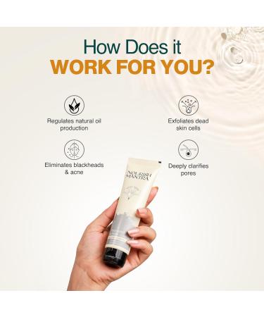 Nourish Mantra-Ratrani Moroccan Lava Face Wash | Enriched With Moroccan Clay Activated Charcoal & Vitamin E | Face Wash For All Skin Types | Paraben & SLS SLES Free 100 ml (pack of 1) Ratrani clay - Buy Online on GoSupps.com