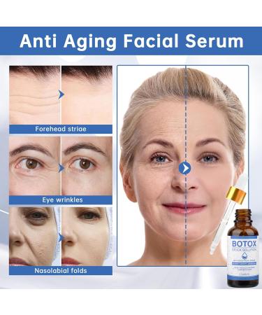 Botox Face Serum - Anti-Aging Botox Stock Solution with Vitamin C & E - Instant Face Tightening & Wrinkle Reduction - 1 PCS - Buy Online on GoSupps.com