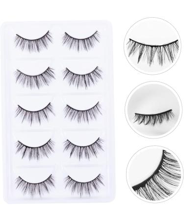 DOITOOL 5 Pairs False Eyelashes Eyelash Fake Eyelashes Fake Lashes Fluffy Volume Lashes 3d Eyelashes Elf Eyelashes Voluminous Eyelashes Handmade Eyelashes Hair Eyelashes - Buy Online on GoSupps.com