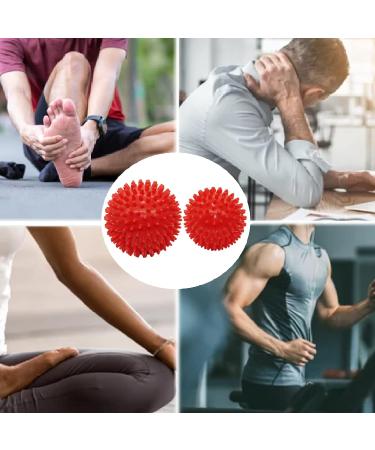 Igelball Hard Massage Ball - Nubby Massage Ball for Foot Hand & Back Pain Relief | Ideal for Plantar Fasciitis & Muscle Recovery (Red) - Buy Online on GoSupps.com