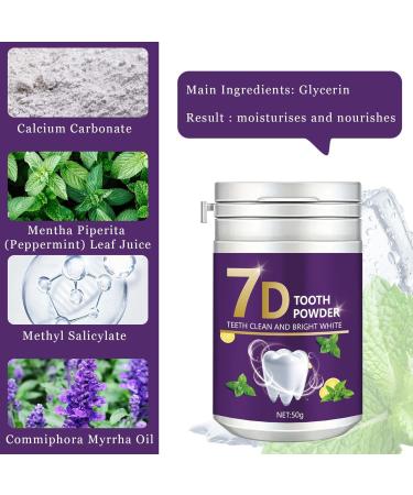 7 Days Purple Teeth Whitening Powder Teeth Whitening Powder for White Teeth Teeth Whitening and Whitening Powder with Visible Cleaning Effect Teeth Whitening - Cosmetic Teeth Cleaning (2) - Buy Online on GoSupps.com