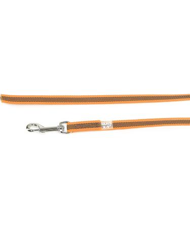 IDC Color & Gray Rubberized Leash - 14mm x 5m (No Loop) | Durable Orange-Gray Dog Leash for International Shipping - Buy Online on GoSupps.com