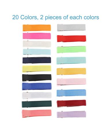 40 Pack 5cm Fabric Lined Alligator Duckbill Hair Clips for DIY Crafts - Perfect Baby Girl & Children's Accessories - Buy Online on GoSupps.com