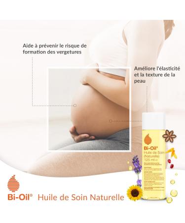 Bi-Oil Natural Care Oil - Specialized Care for Stretch Marks Scars Dry Skin and Irregular Complexion - 100% Natural Formulation - Ideal During Pregnancy - 1 x 125 ml - Buy Online on GoSupps.com