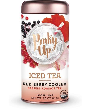 Pinky Up Red Berry Cooler Loose Leaf Iced Tea - Rooibos Herbal Tea Blend | Naturally Calorie Free | 3.0 oz Tin | 25 Servings - Buy Online on GoSupps.com