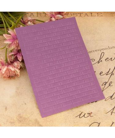 Joyful Home Brick Background Embossing Folder - DIY Floral Card Making Template 10.8x14.5cm - Buy Online on GoSupps.com