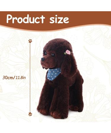 Heionia Kawaii Dog Plush Toy - 30cm Cuddly Teddy Dog with Scarf | Perfect Gift for Kids & Girls - Buy Online on GoSupps.com