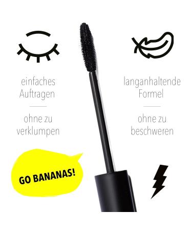 Banana Beauty Vegane Mascara Schwarz Intensive Long-Lasting Eye Makeup for Defined Lashes - Buy Online on GoSupps.com